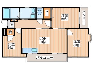 サンロイヤルの物件間取画像